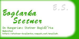 boglarka stetner business card